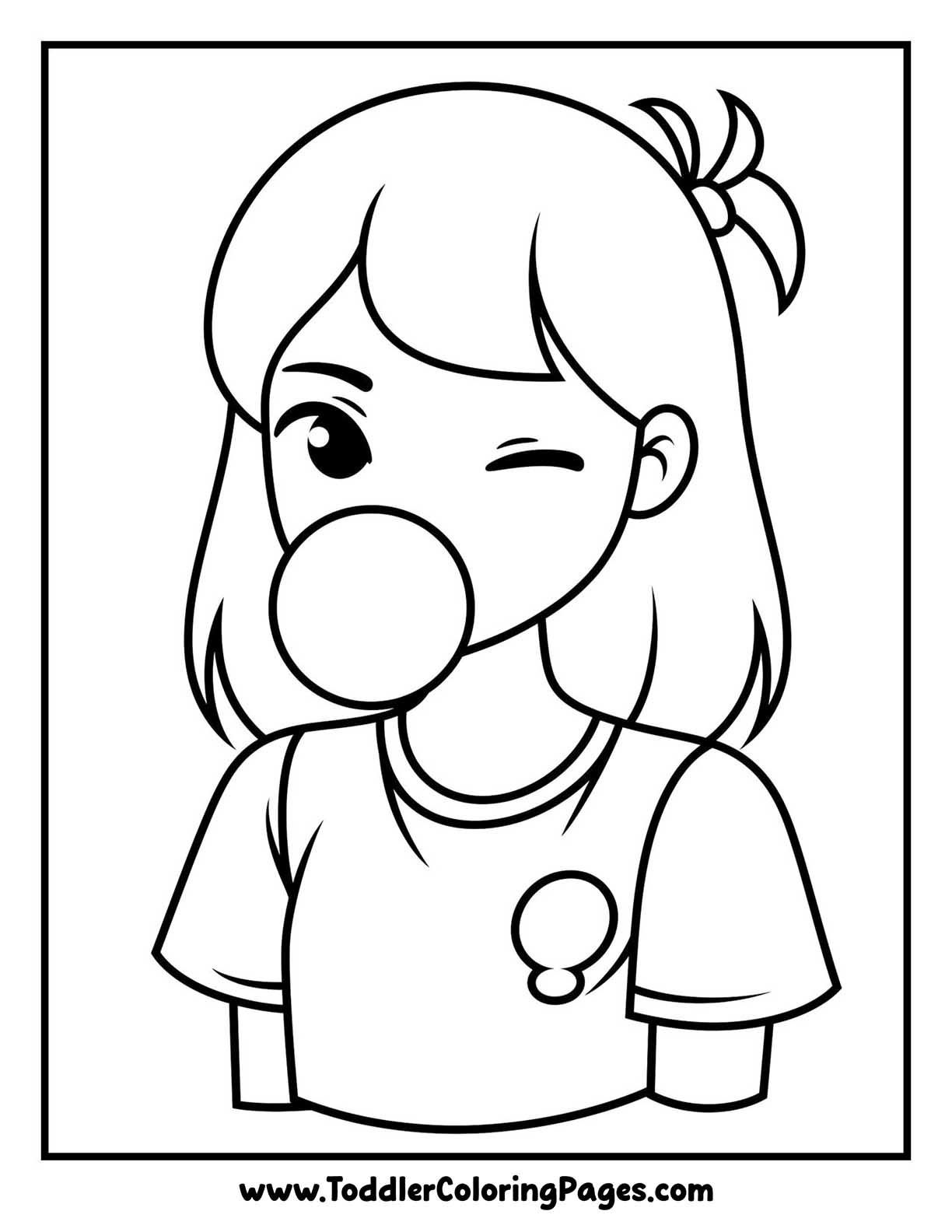 Anime Girl Coloring Pages