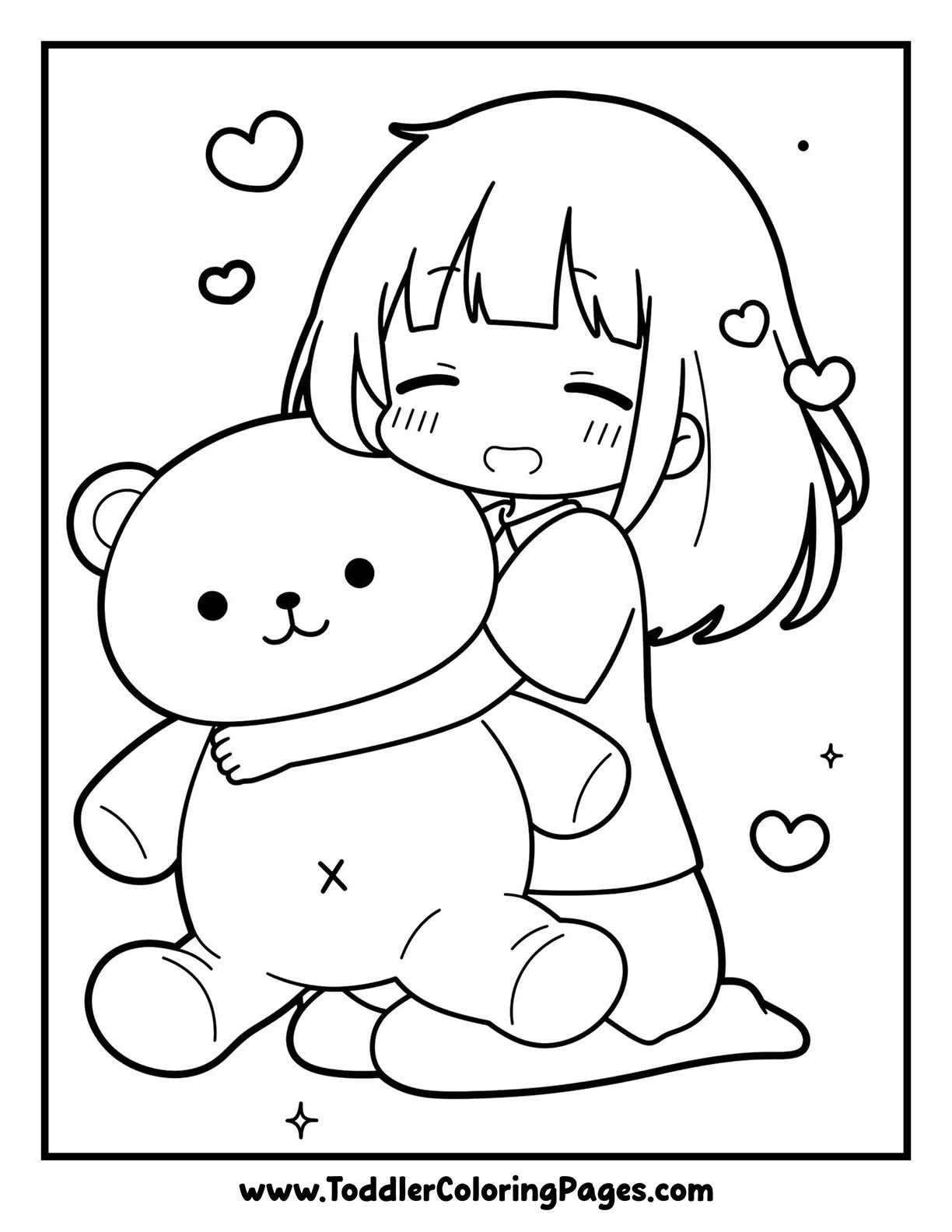 Anime Girl Coloring Pages