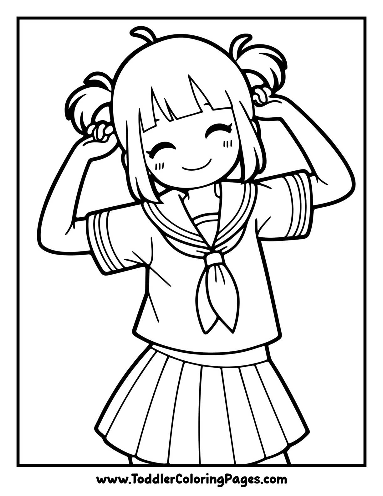 Anime Girl Coloring Pages