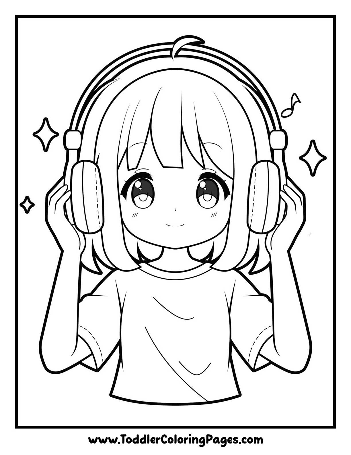 Anime Girl Coloring Pages
