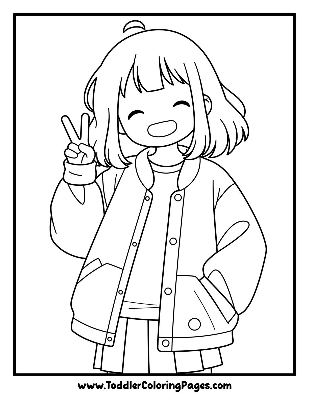 Anime Girl Coloring Pages