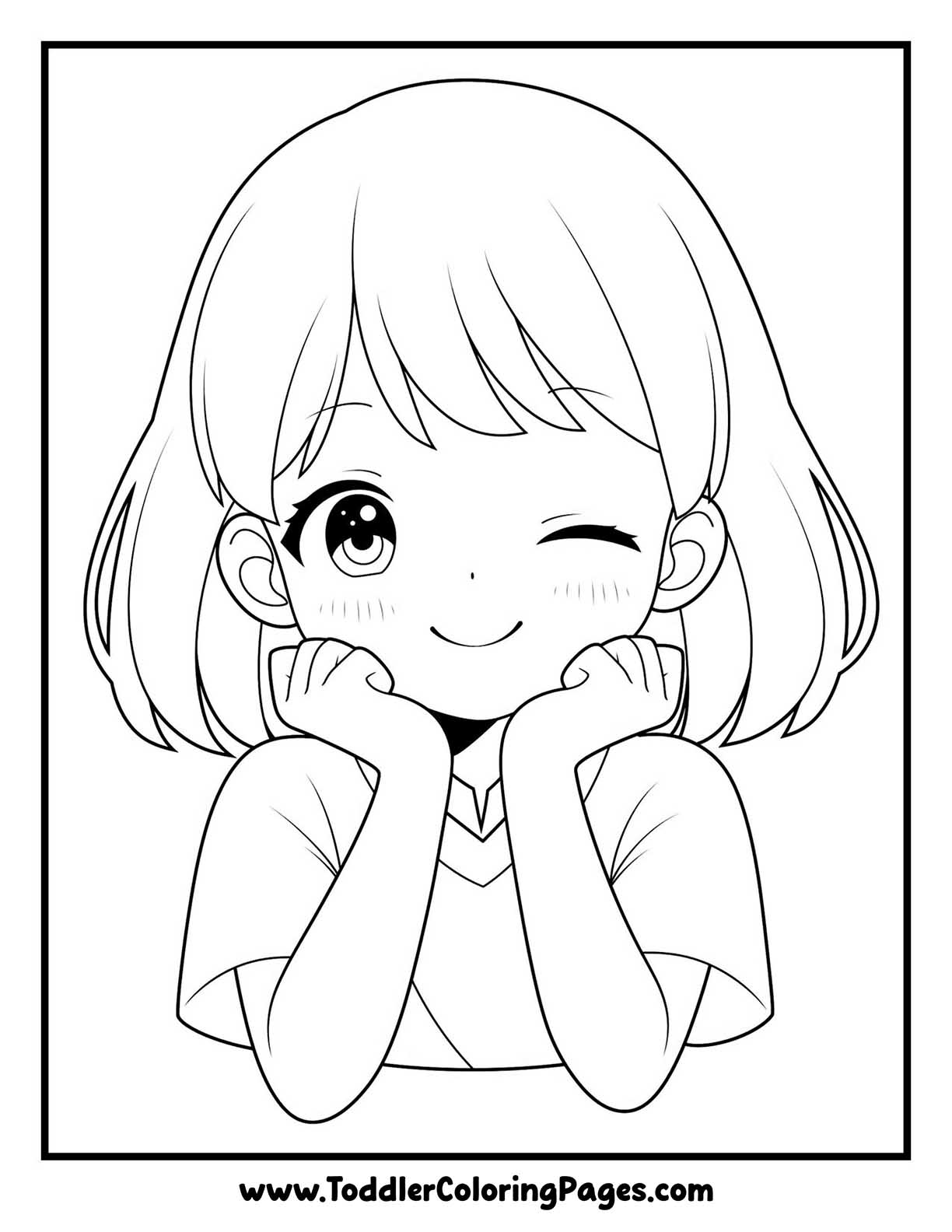 Anime Girl Coloring Pages