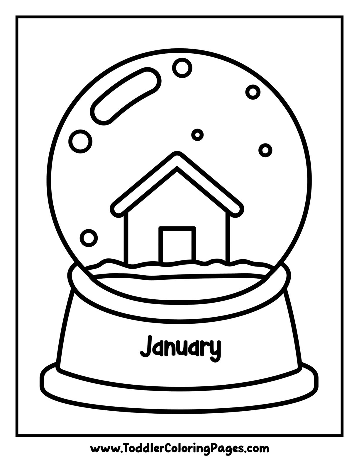 January Coloring Pages