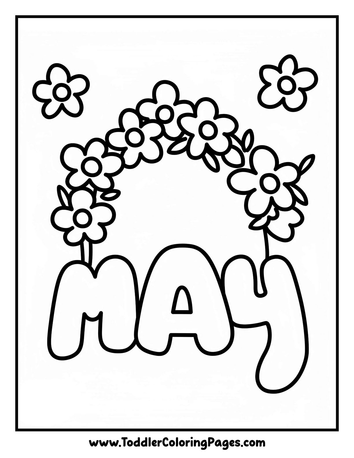 May Coloring Pages