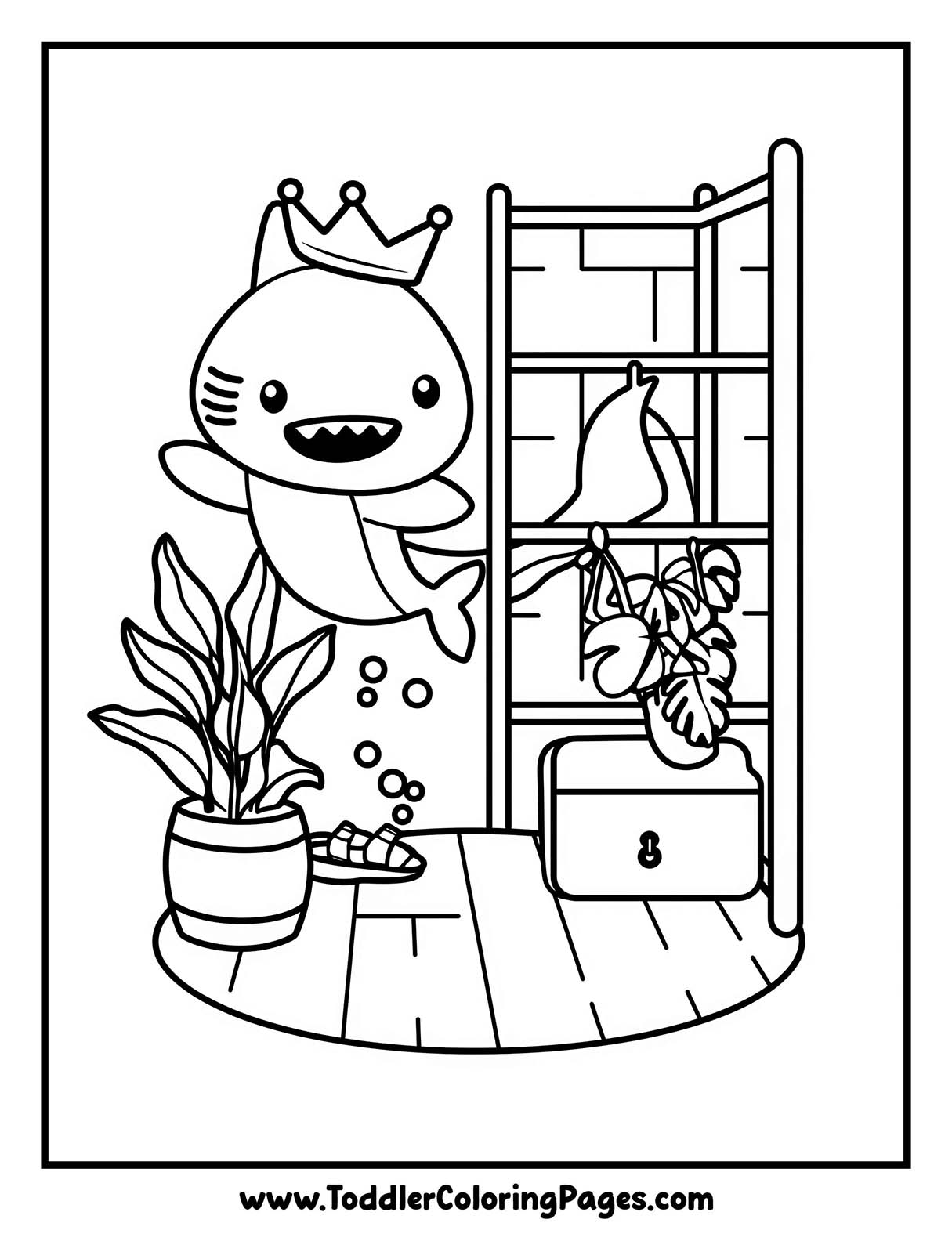 Baby Shark Coloring Pages