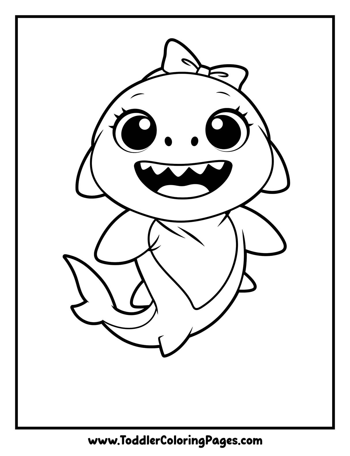Baby Shark Coloring Pages