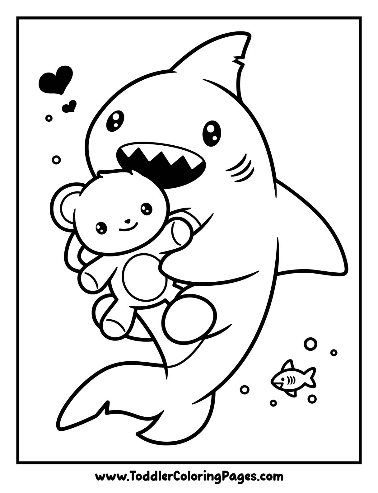 Baby Shark Coloring Pages