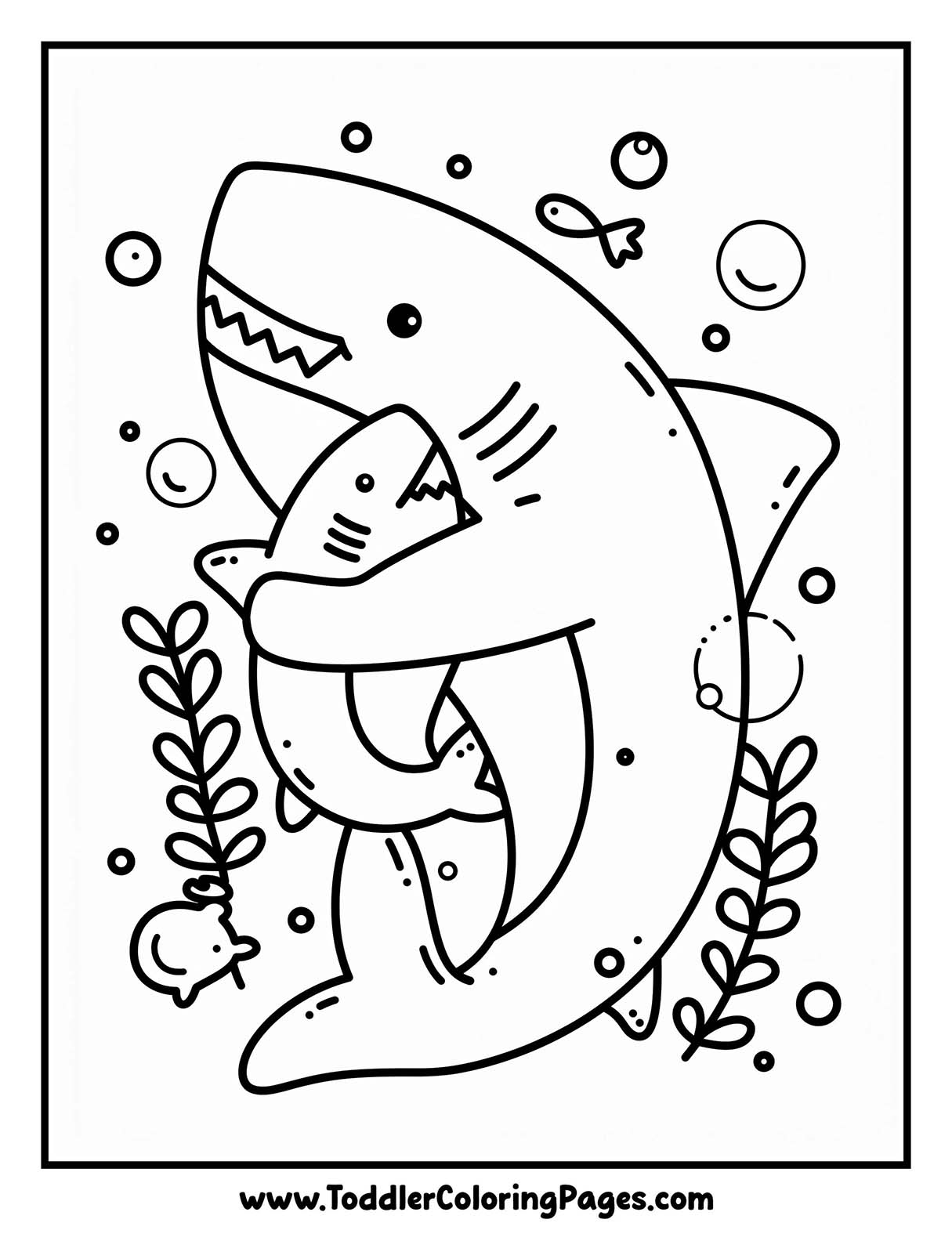 Baby Shark Coloring Pages