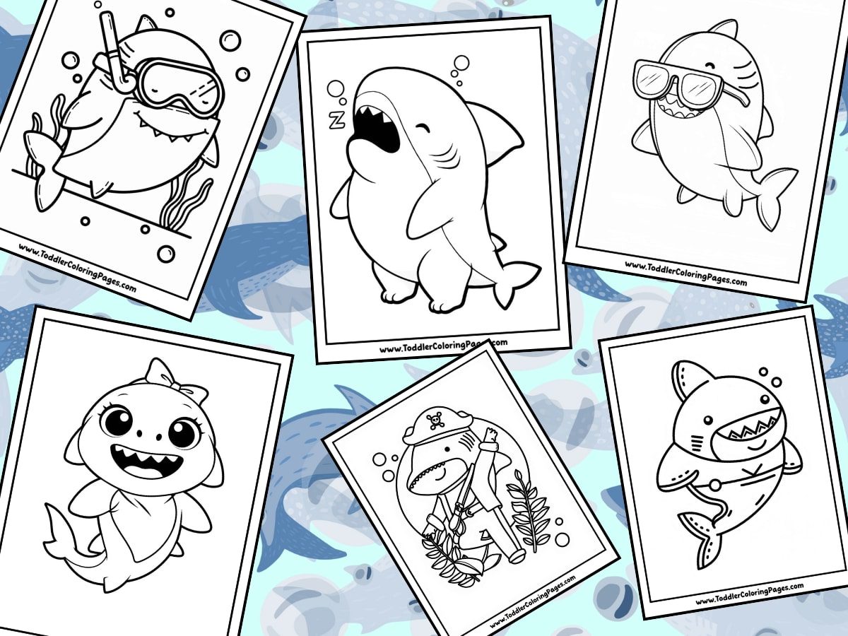 Baby Shark Coloring Pages