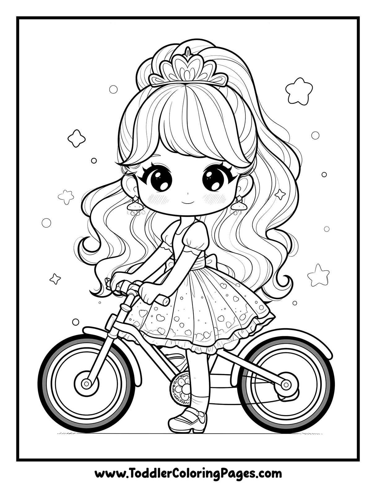 Kawaii Princess Coloring Pages