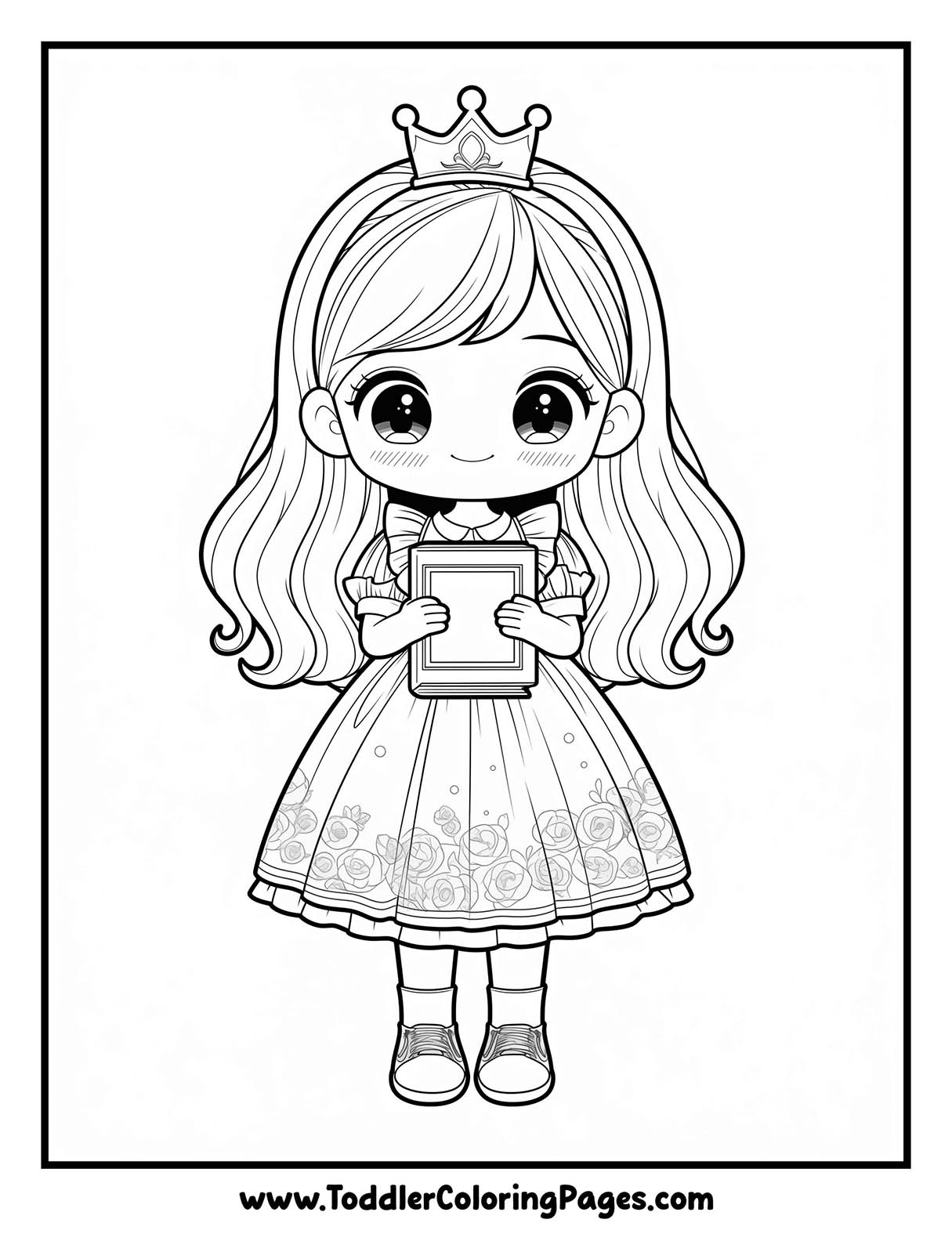 Kawaii Princess Coloring Pages