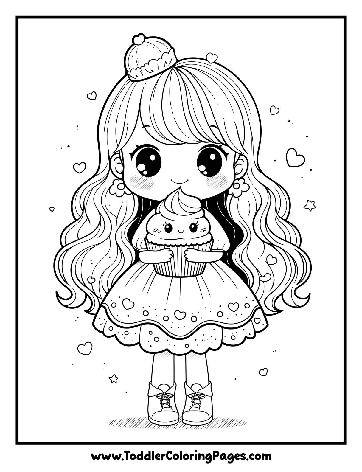 Kawaii Princess Coloring Pages