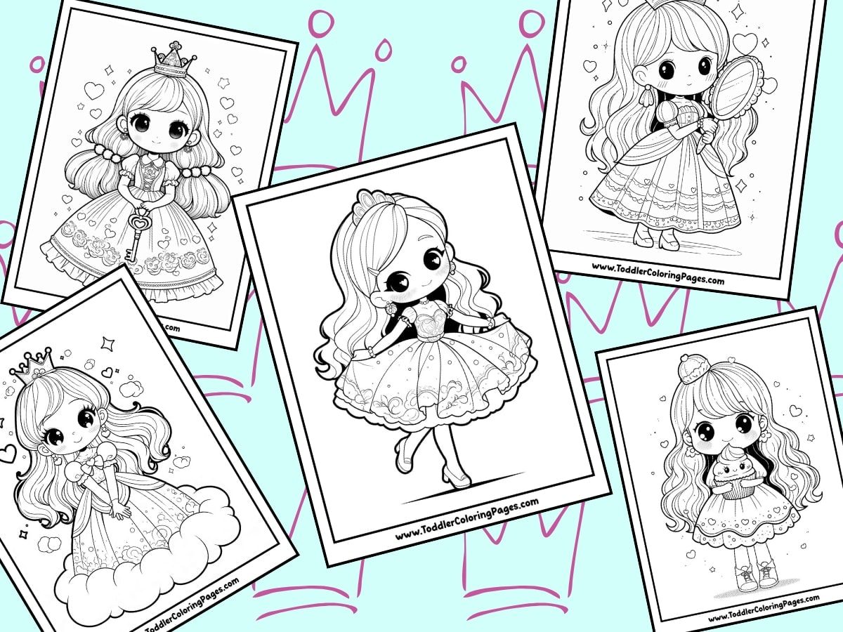 Kawaii Princess Coloring Pages