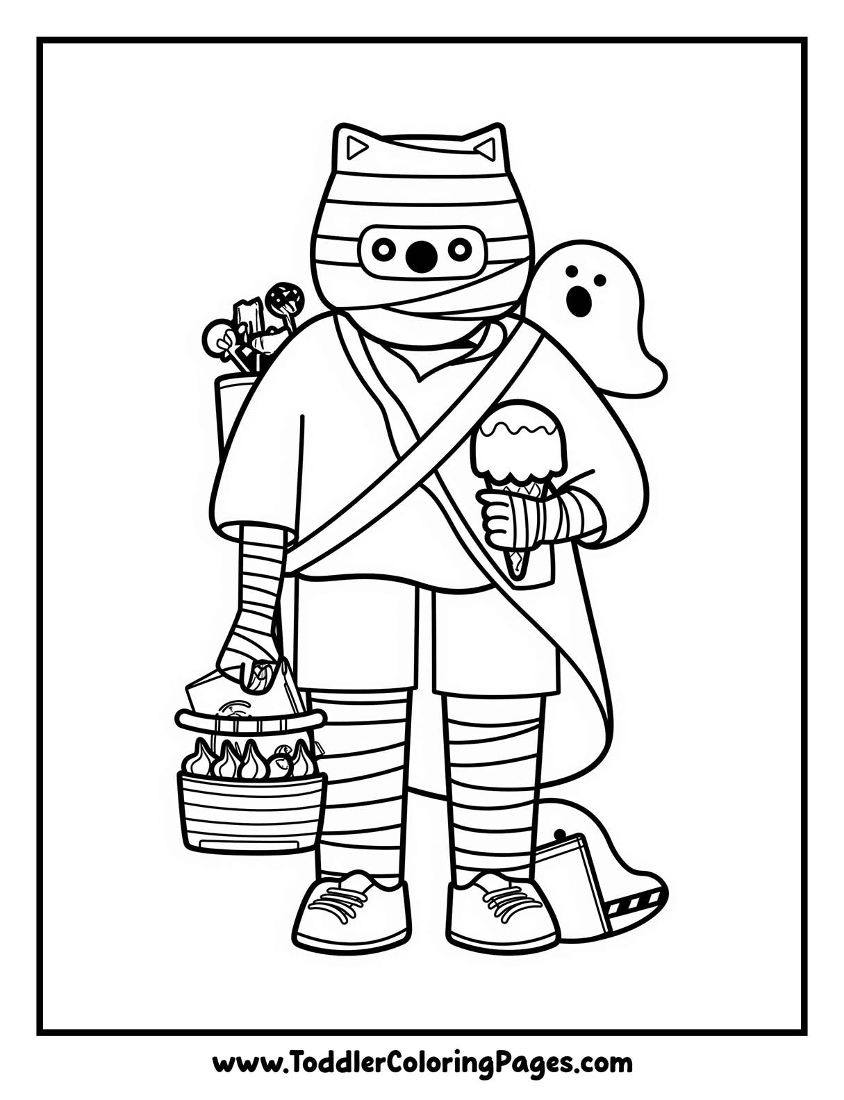Mummy Coloring Pages