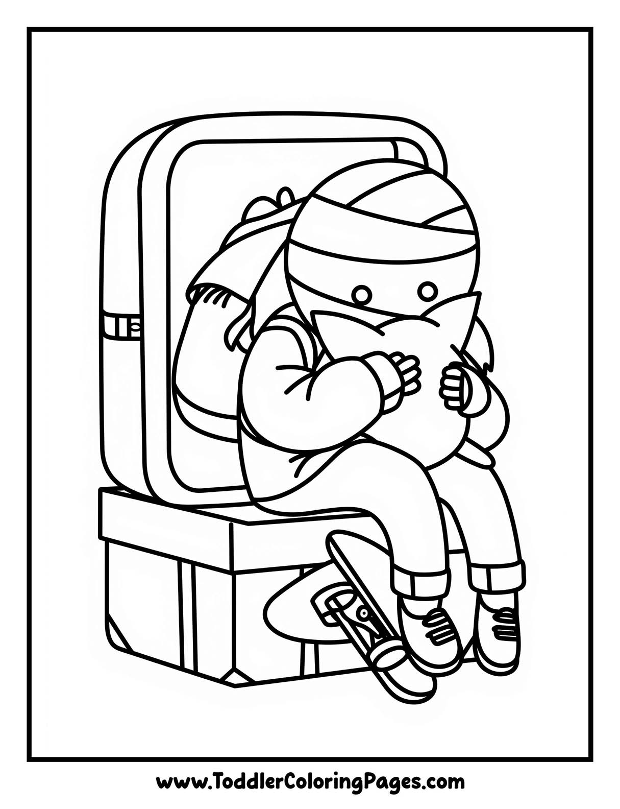 Mummy Coloring Pages