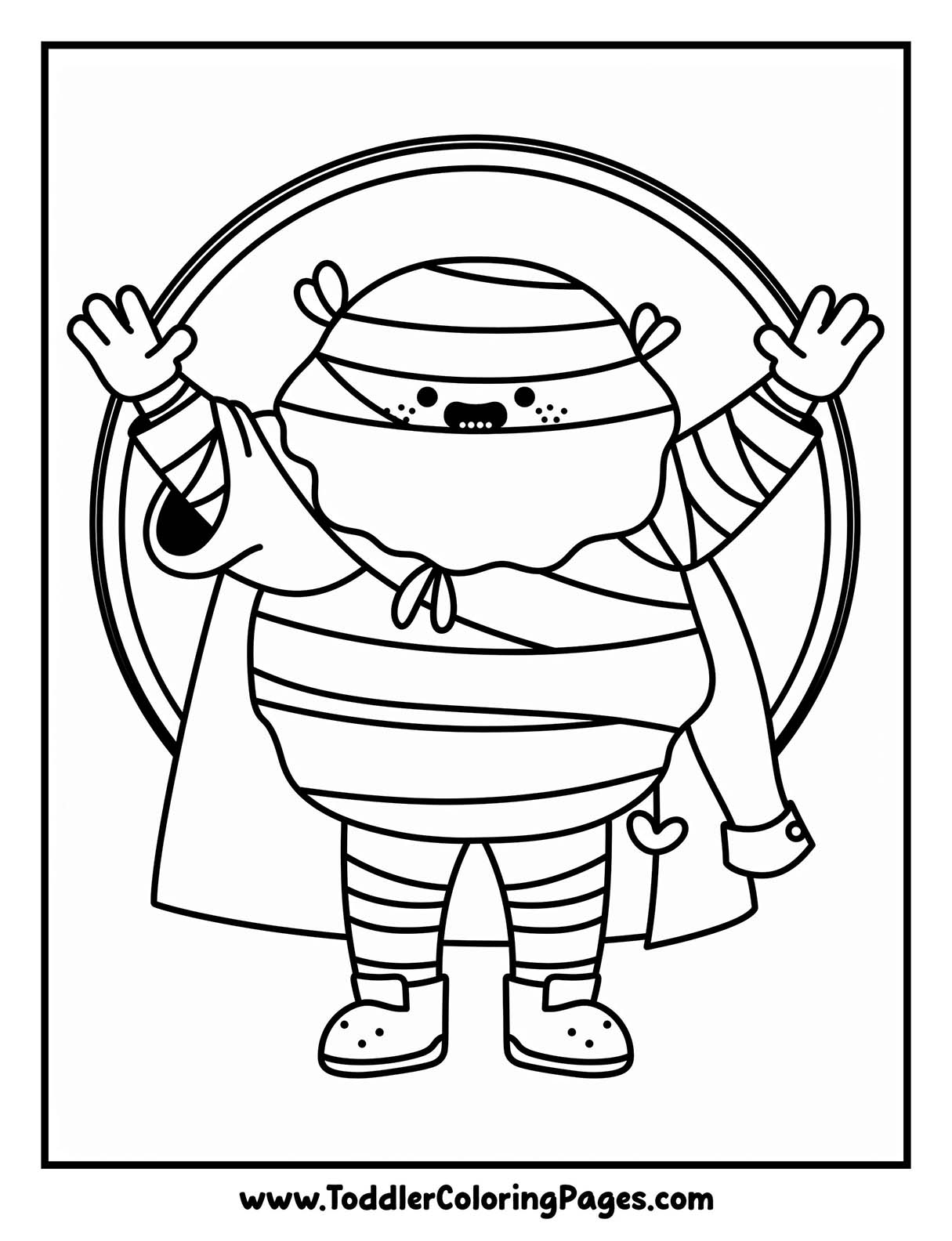 Mummy Coloring Pages