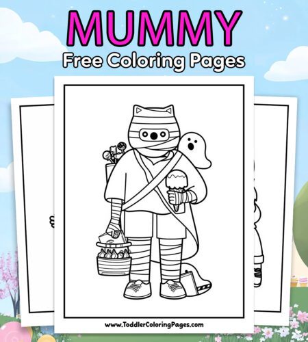 Mummy Coloring Pages