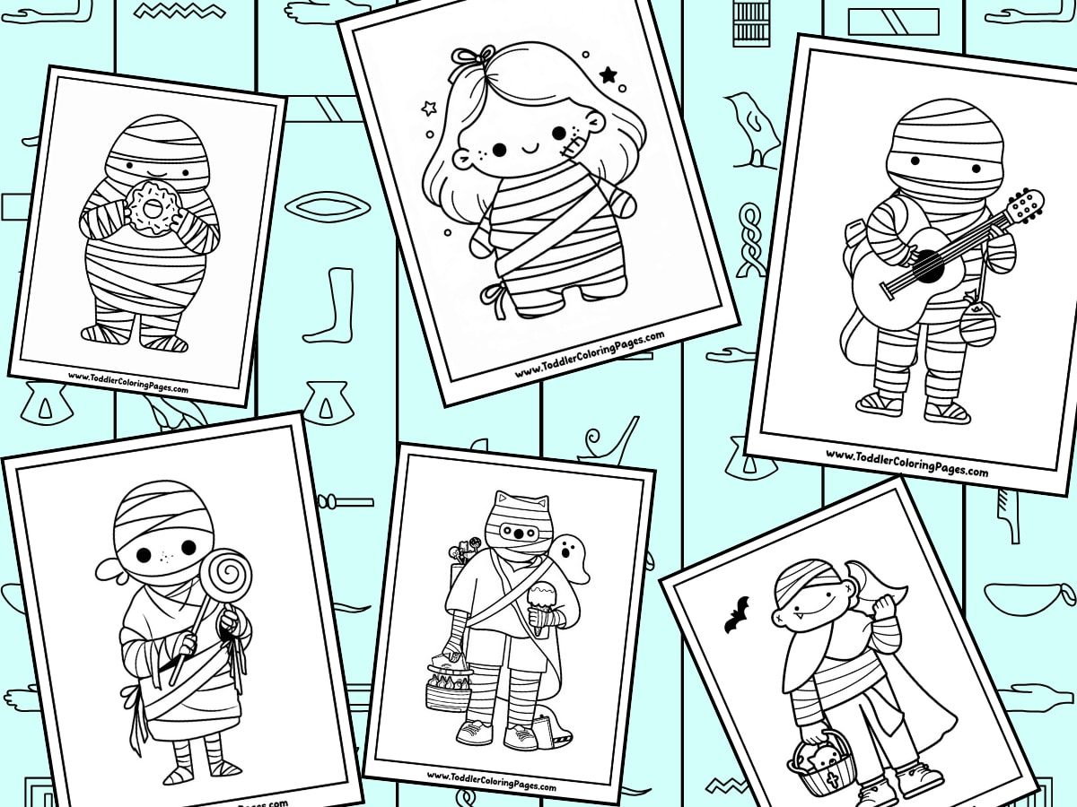 Mummy Coloring Pages