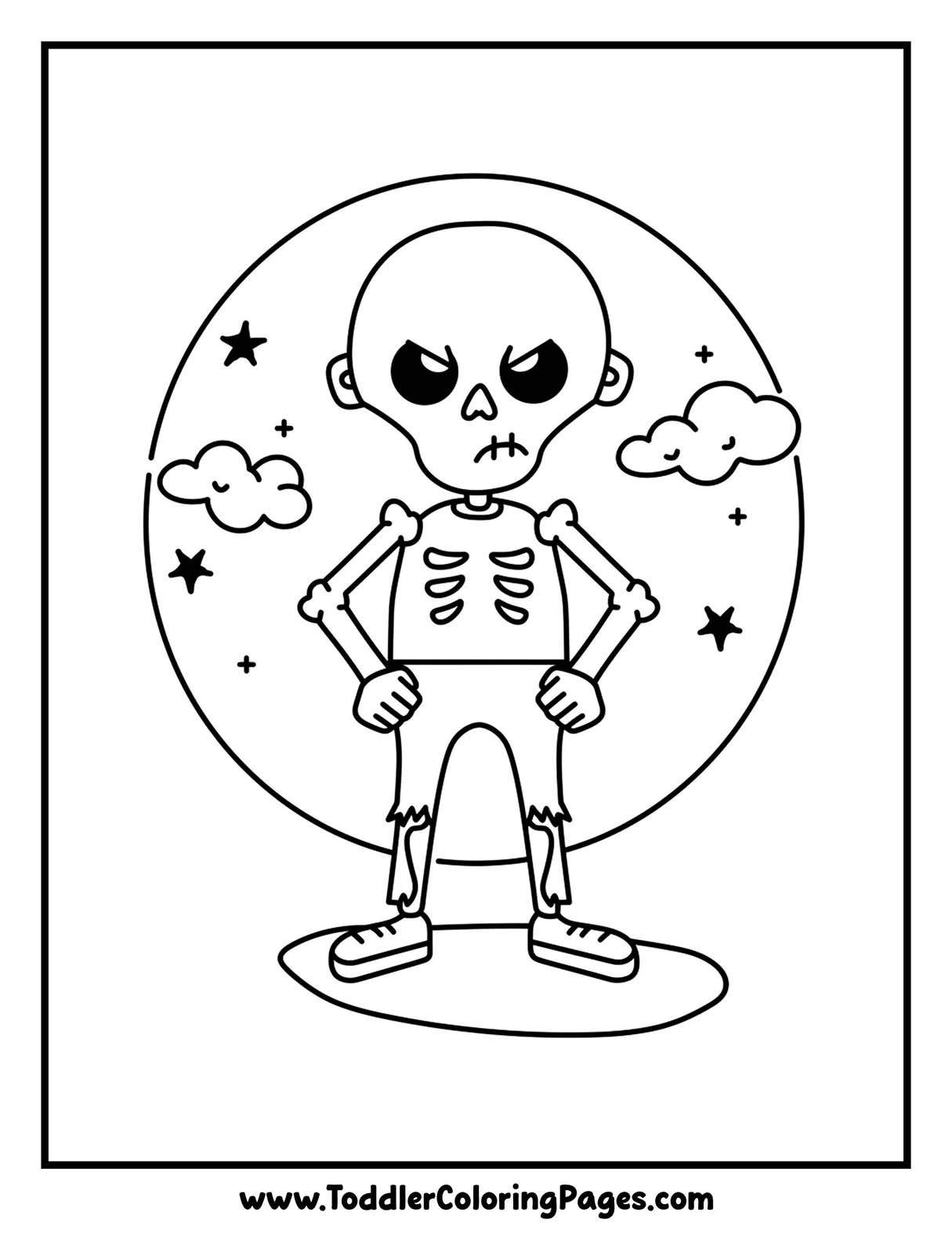 Skeleton Coloring Pages
