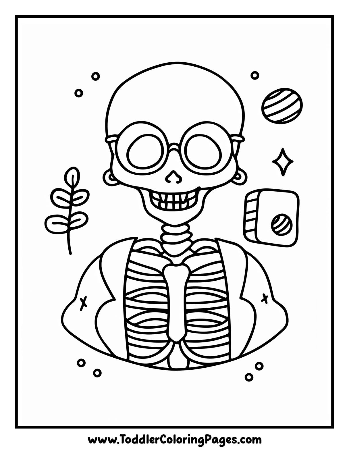 Skeleton Coloring Pages