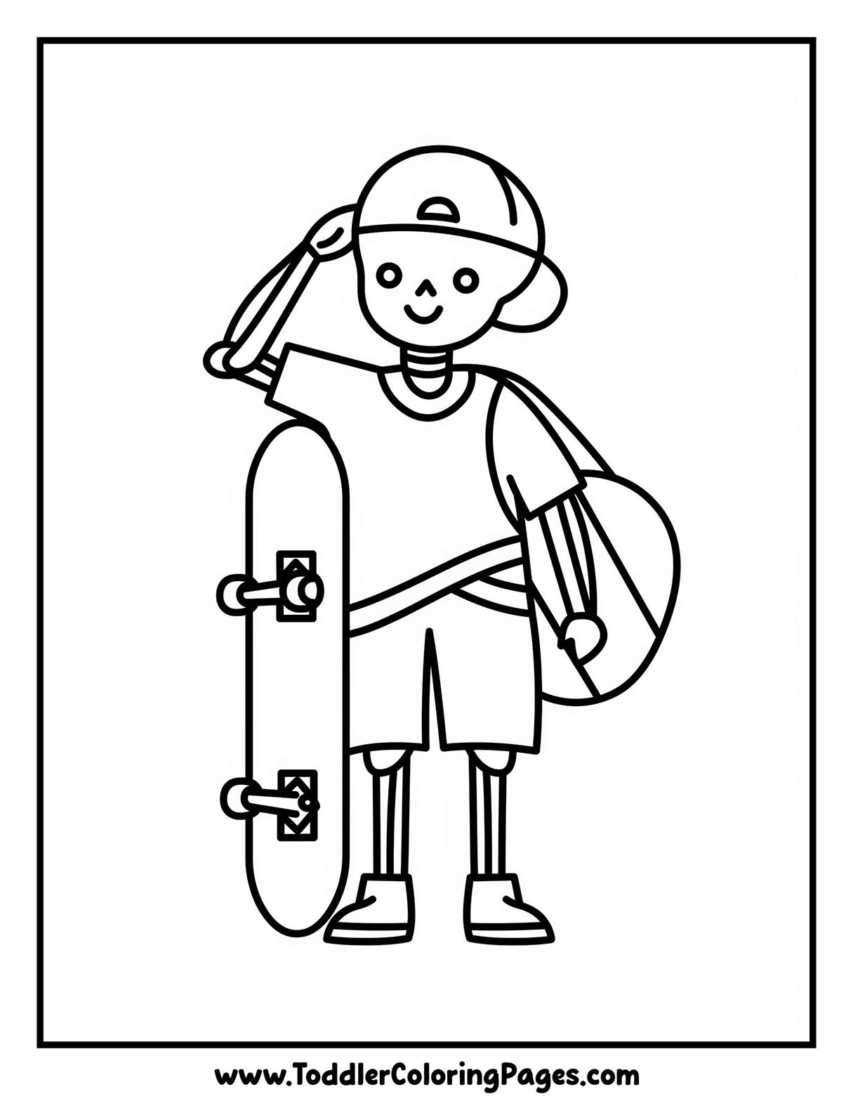 Skeleton Coloring Pages
