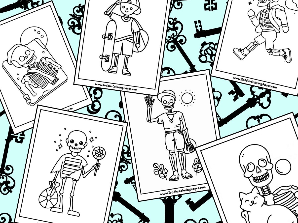 Skeleton Coloring Pages
