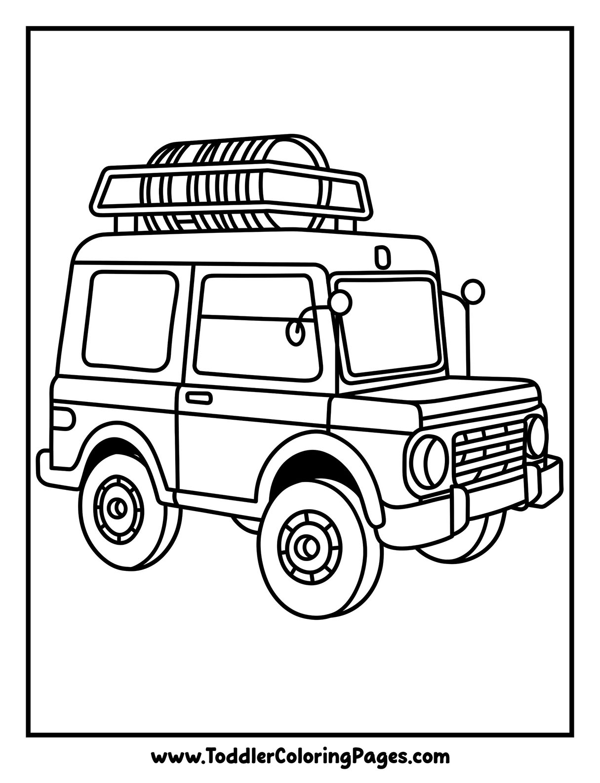 Vehicles Coloring Pages