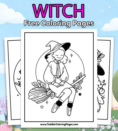 Witch Coloring Pages
