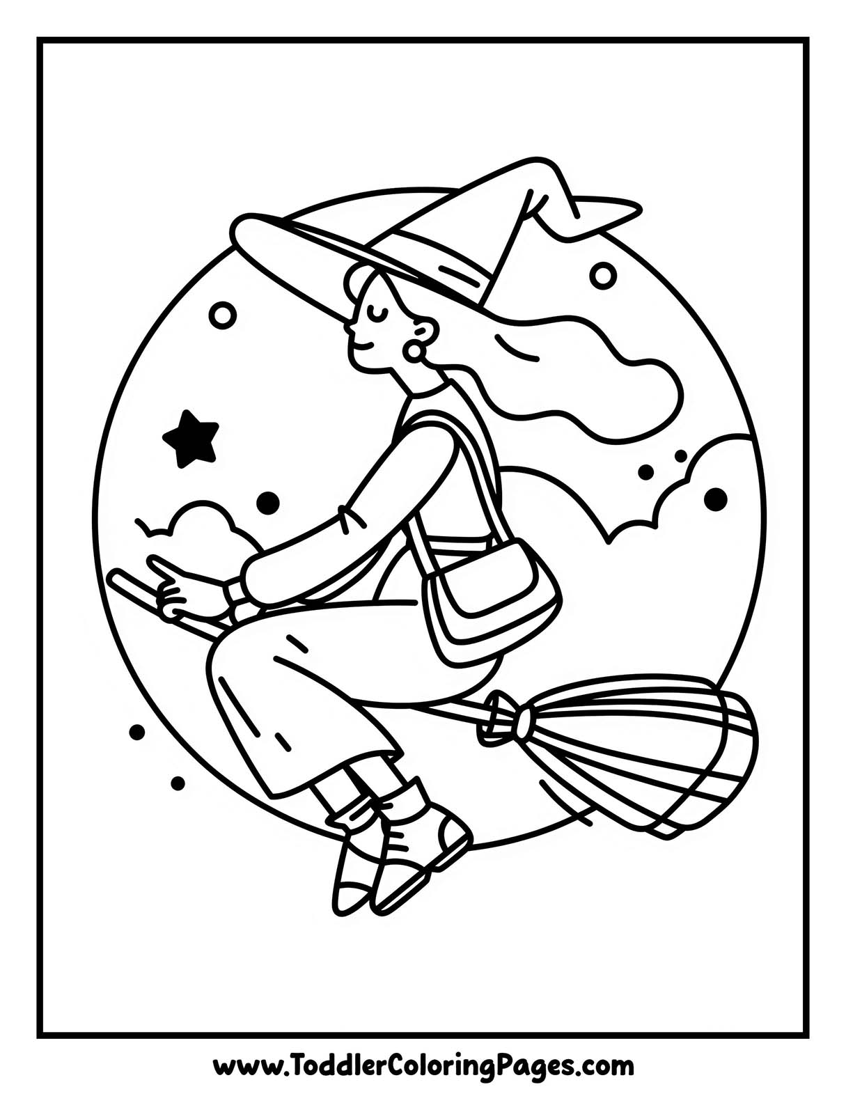 Witch Coloring Pages