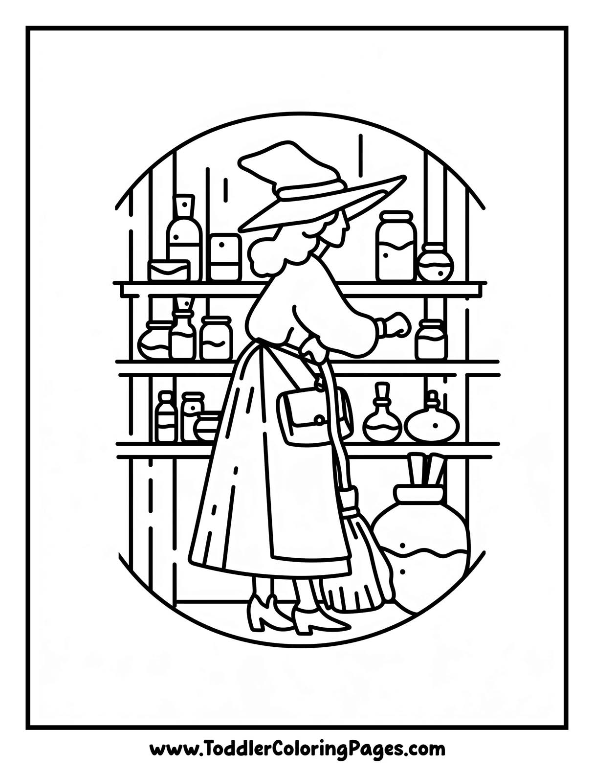 Witch Coloring Pages