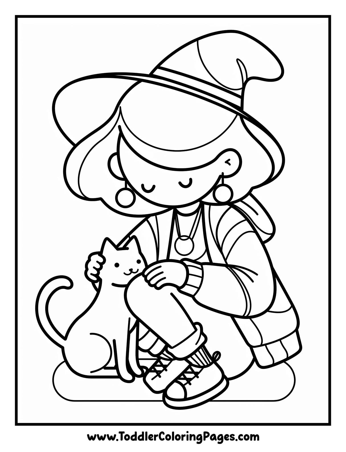 Witch Coloring Pages