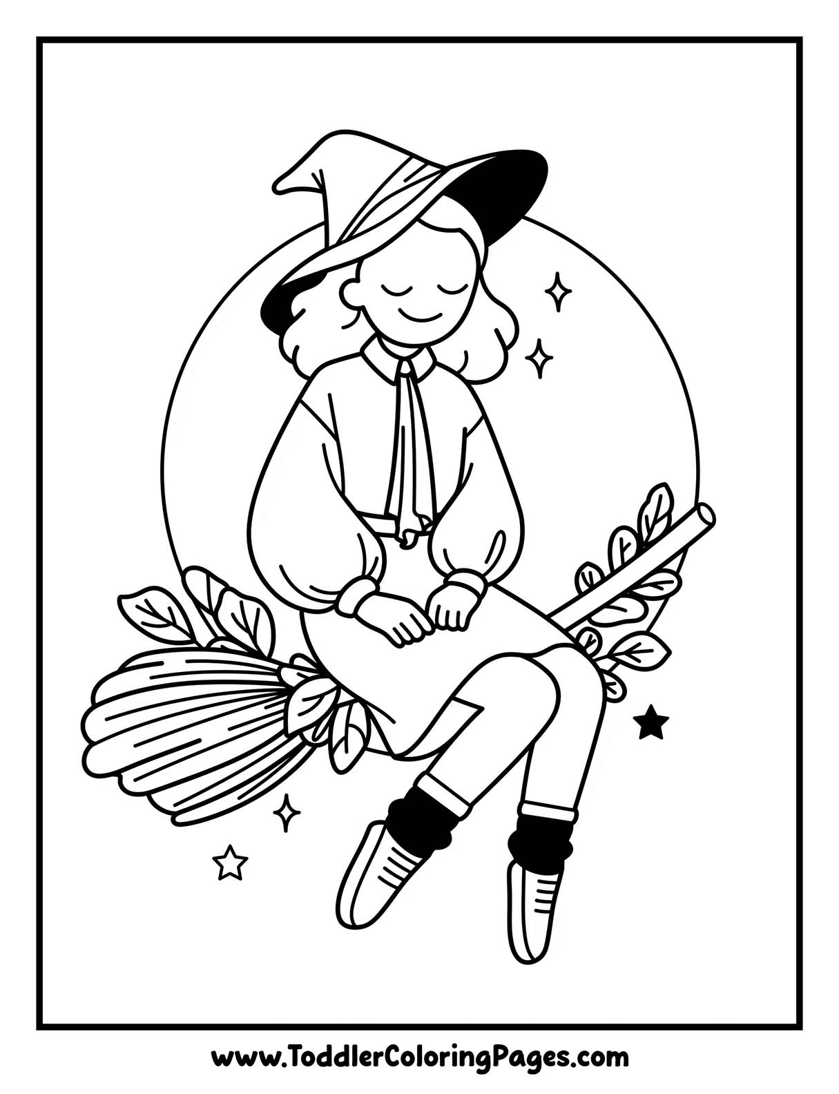 Witch Coloring Pages