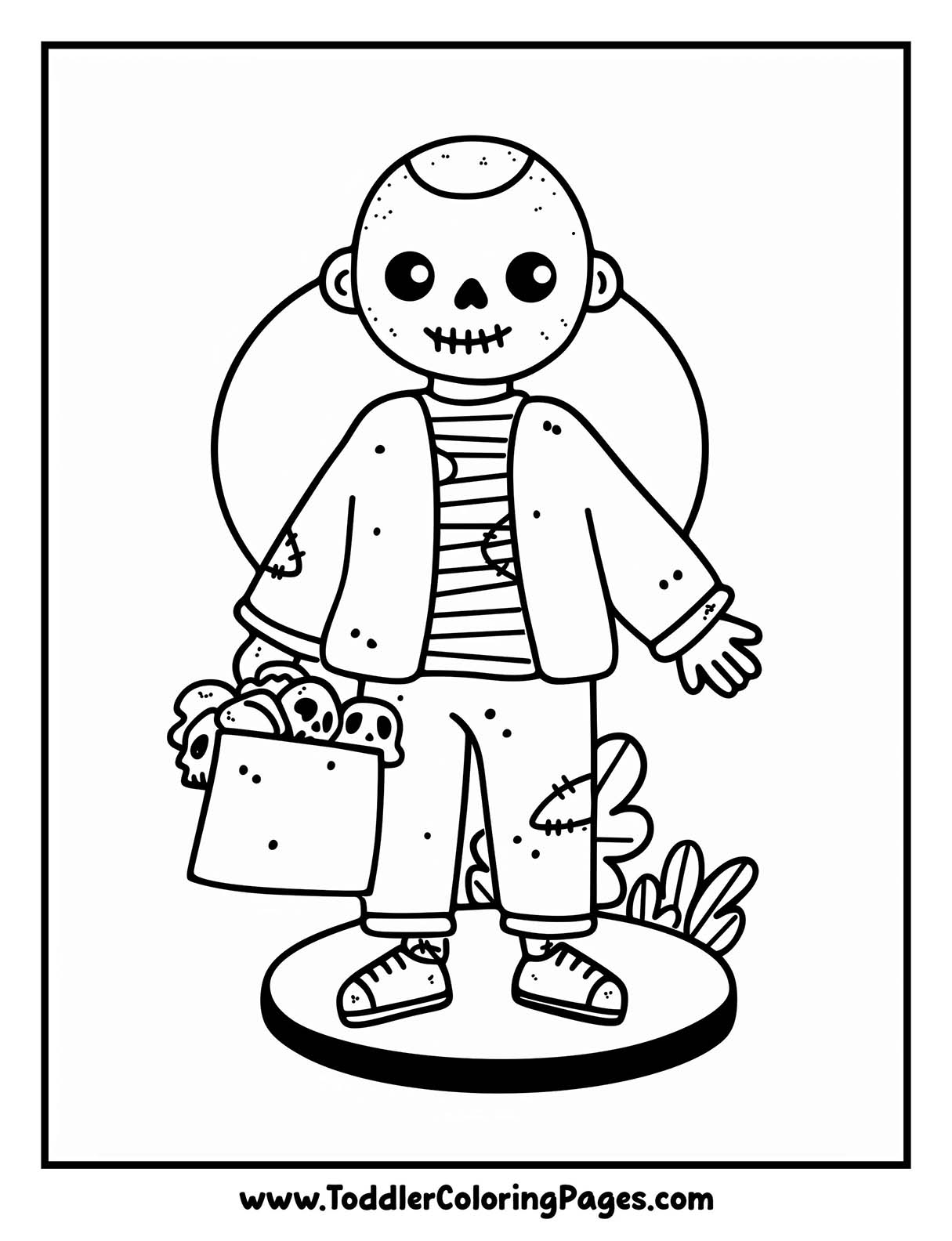 Zombie Coloring Pages
