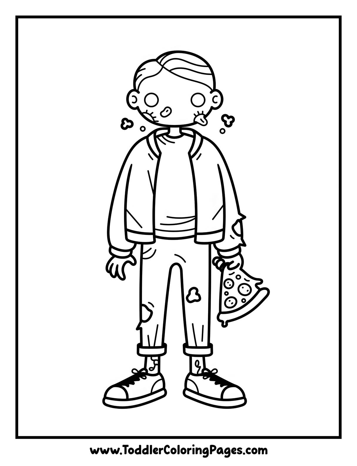 Zombie Coloring Pages
