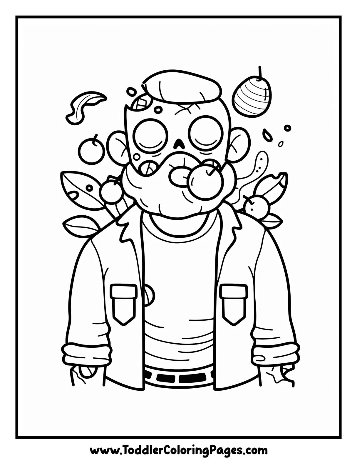 Zombie Coloring Pages