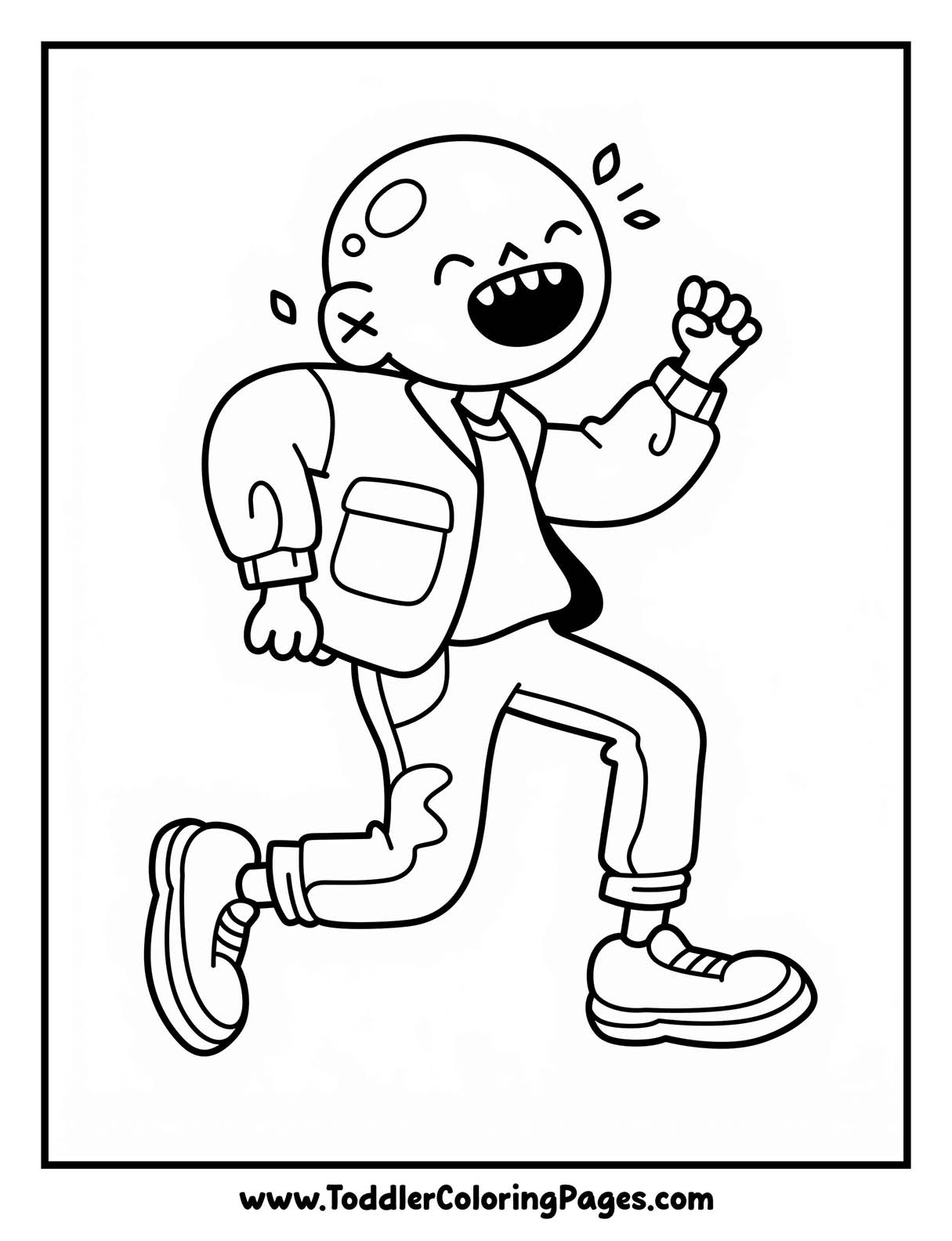 Zombie Coloring Pages