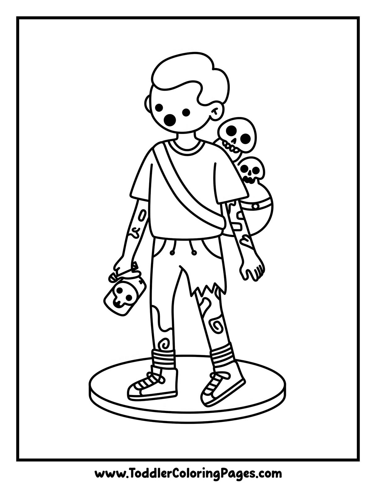 Zombie Coloring Pages