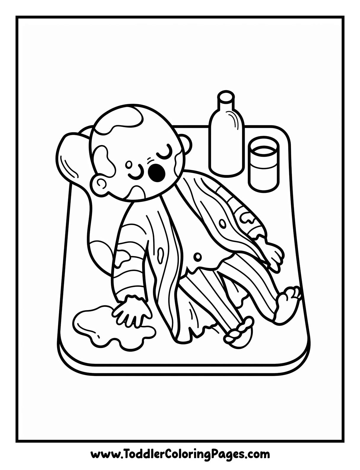 Zombie Coloring Pages