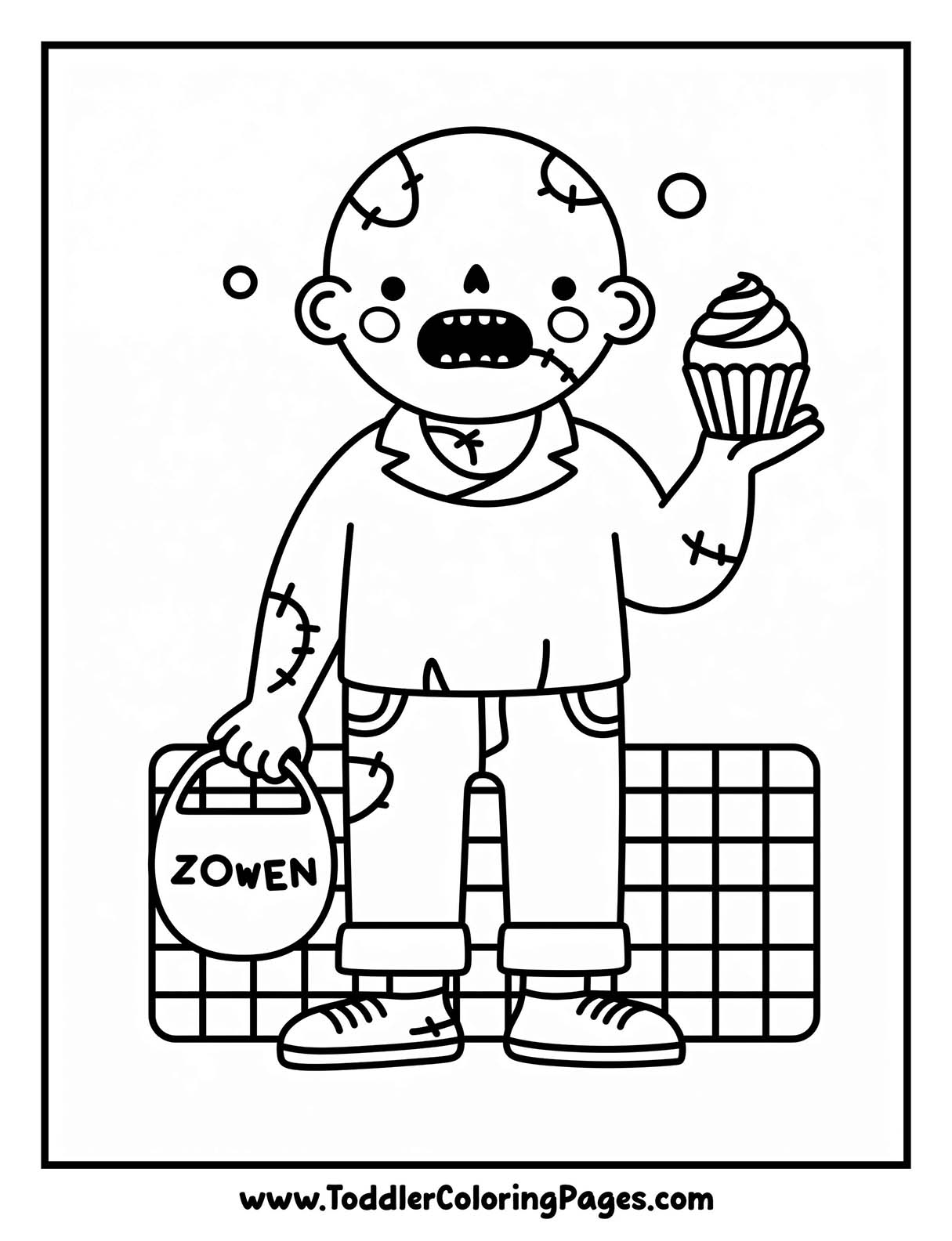 Zombie Coloring Pages