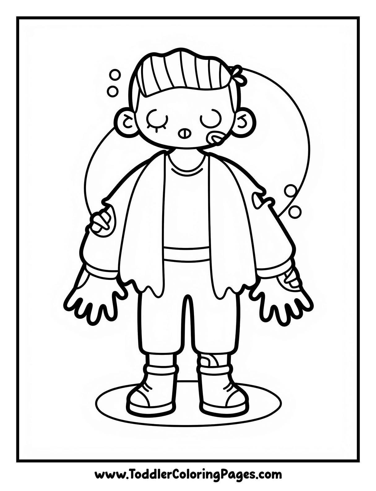 Zombie Coloring Pages