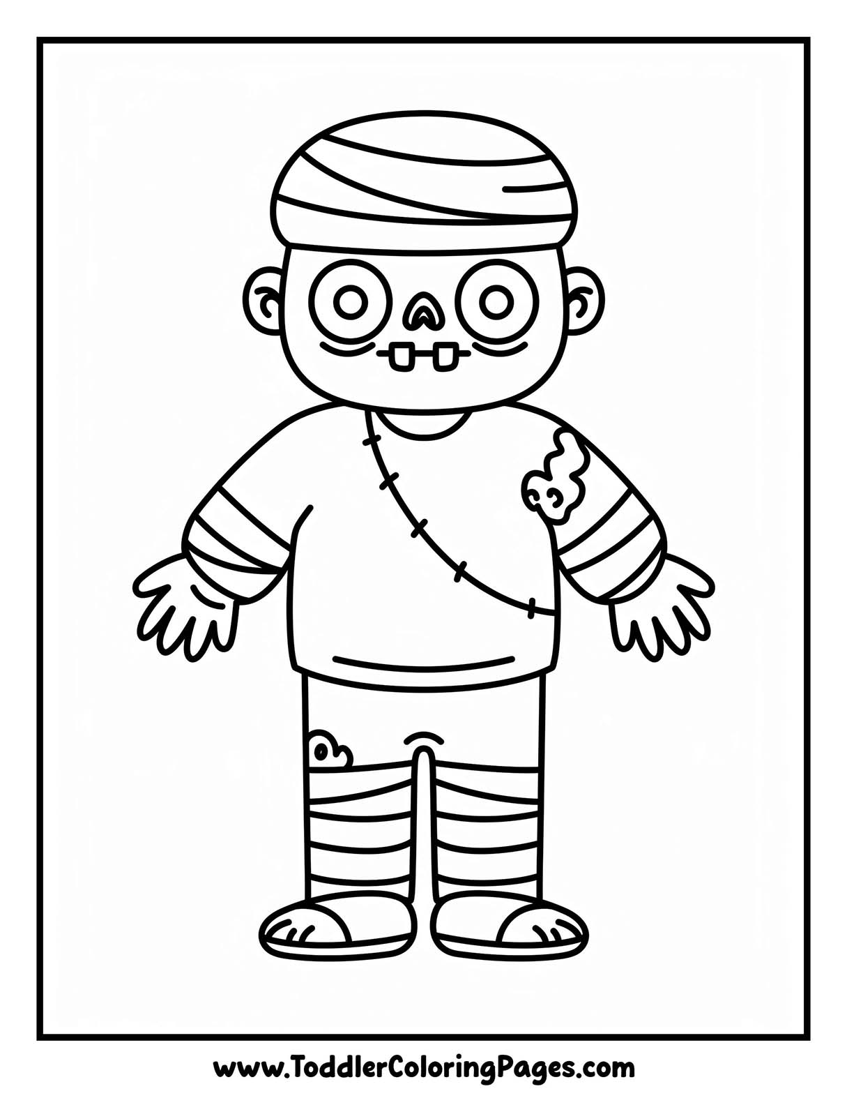 Zombie Coloring Pages