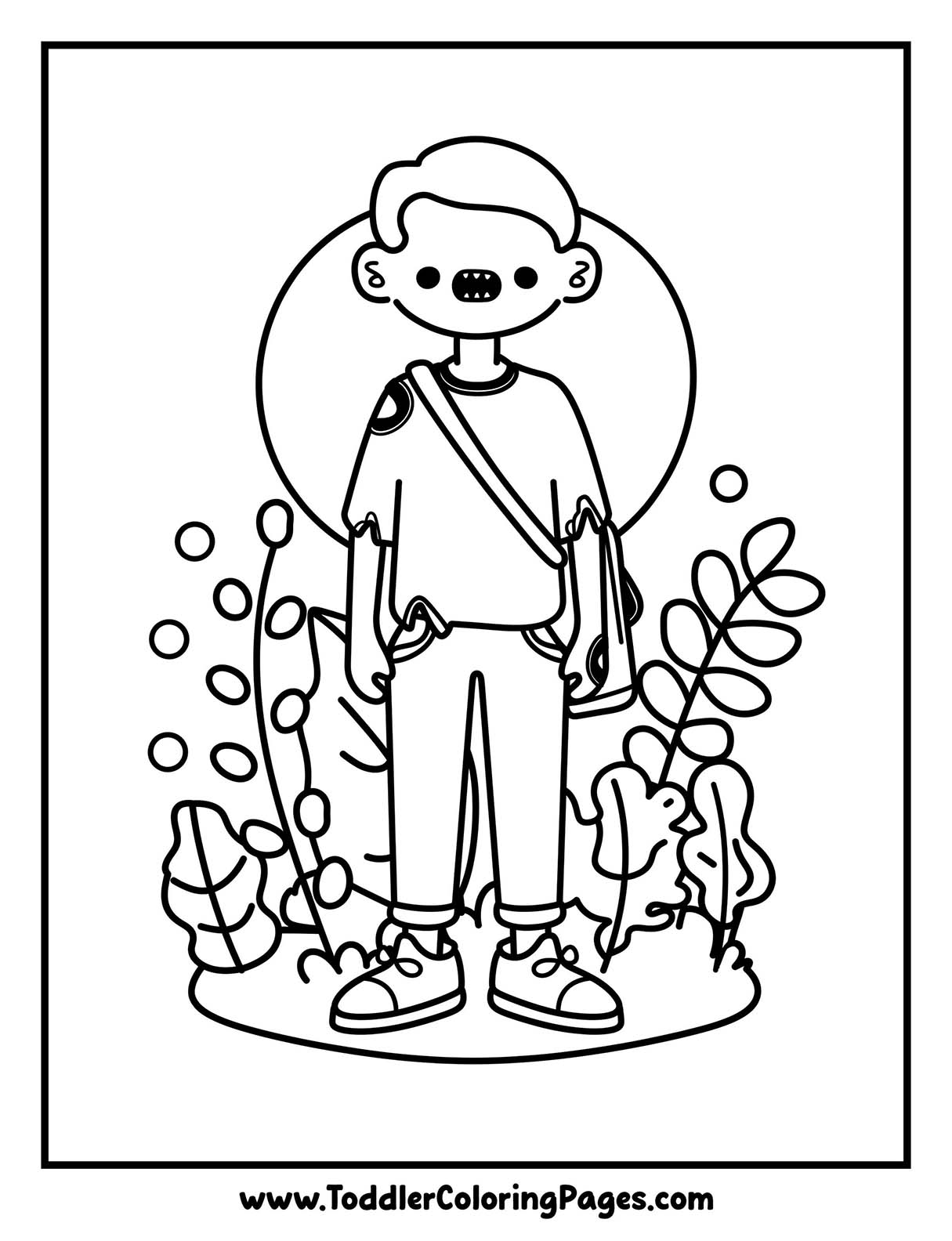 Zombie Coloring Pages