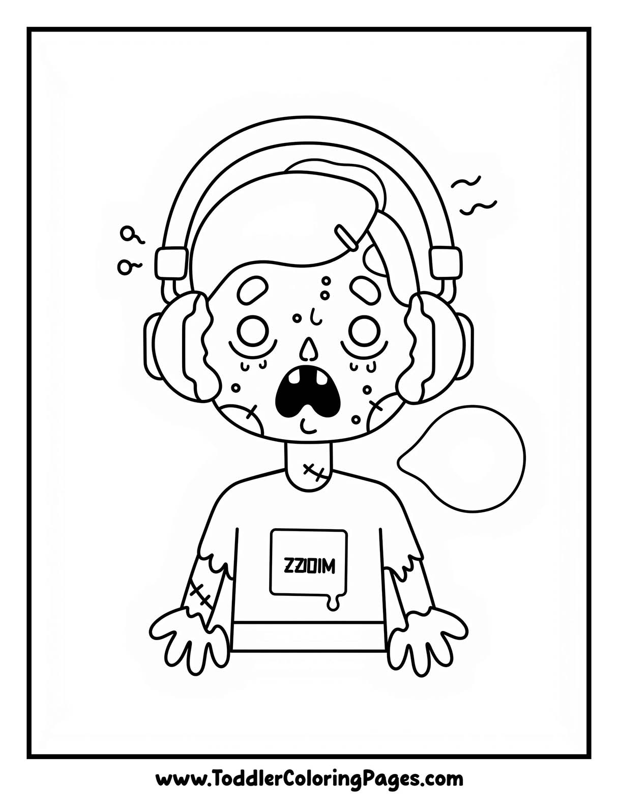 Zombie Coloring Pages