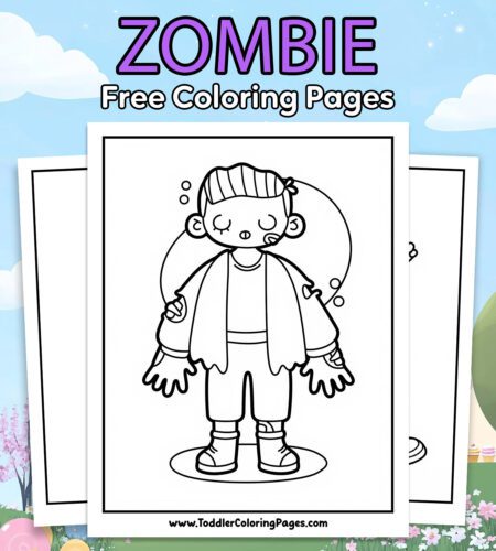 Zombie Coloring Pages