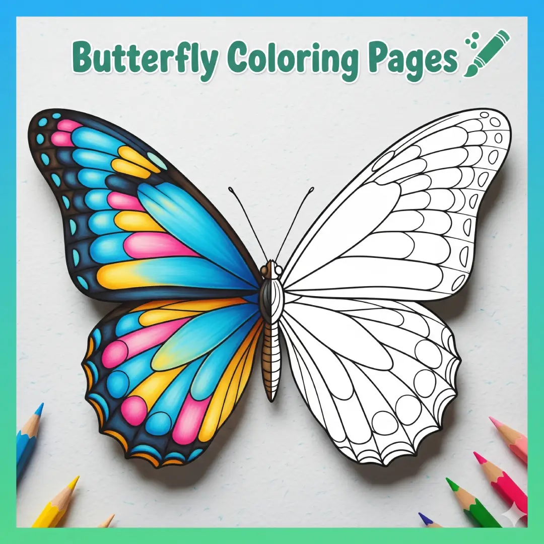 butterfly coloring pages