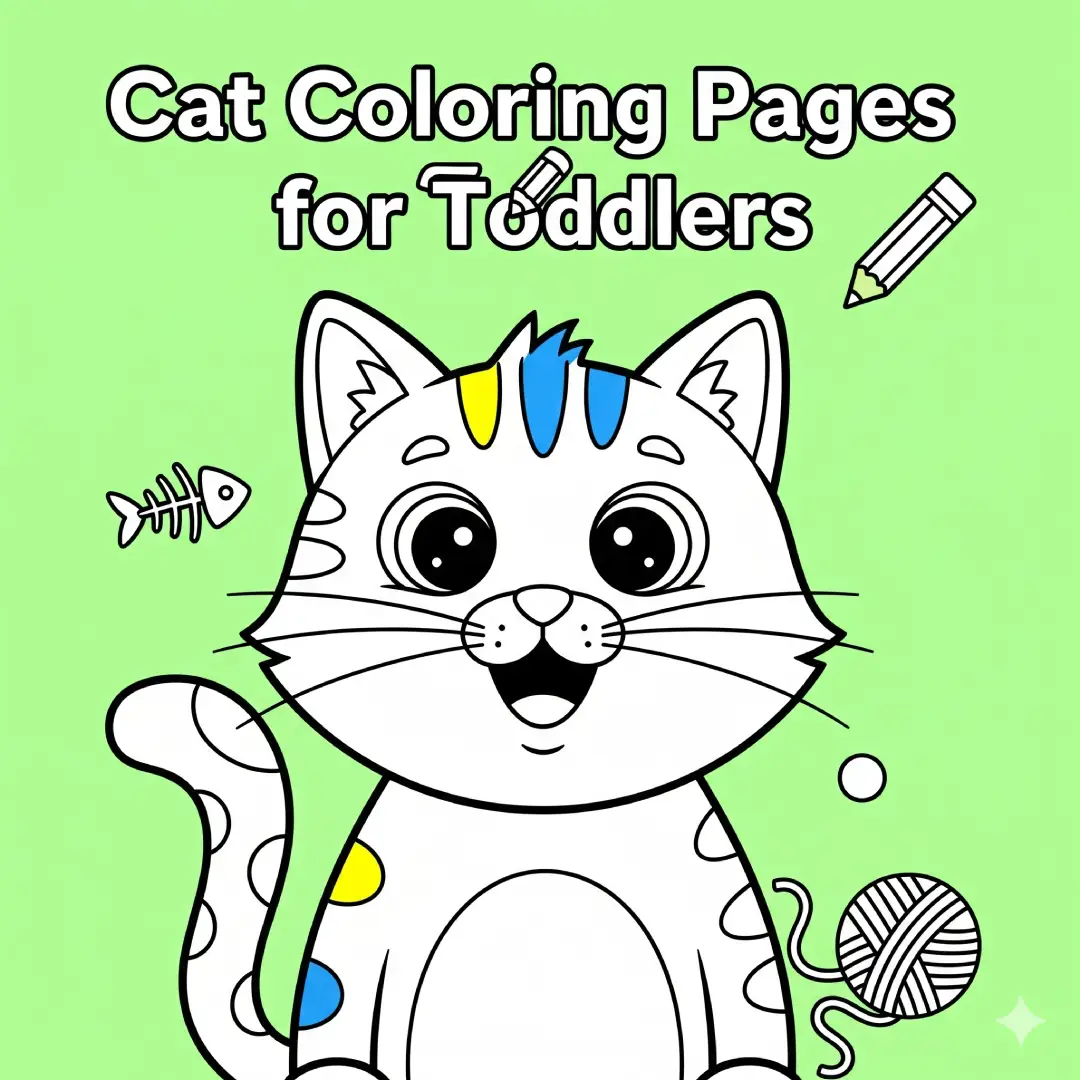 cat coloring pages for kids