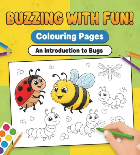 Buzzing with Fun: An Introduction to Colouring Pages Bugs