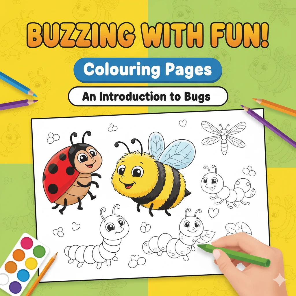 colouring pages bugs