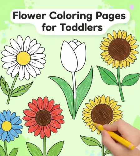 Flower Coloring Pages: Brighten Your Toddler’s Creativity and Learning