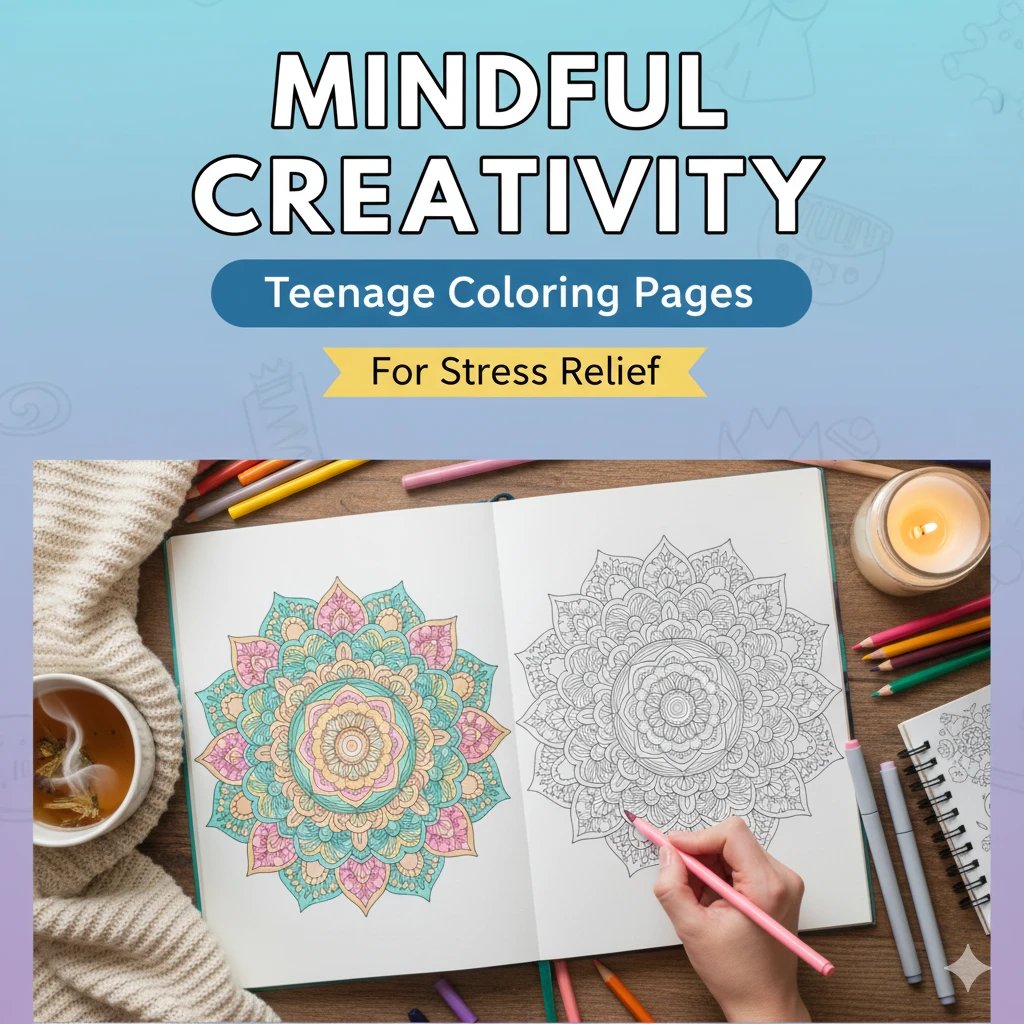 teenage coloring pages